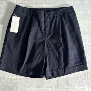 NWT Boss Responsible shorts, organic cotton, navy, Bermuda, size 10